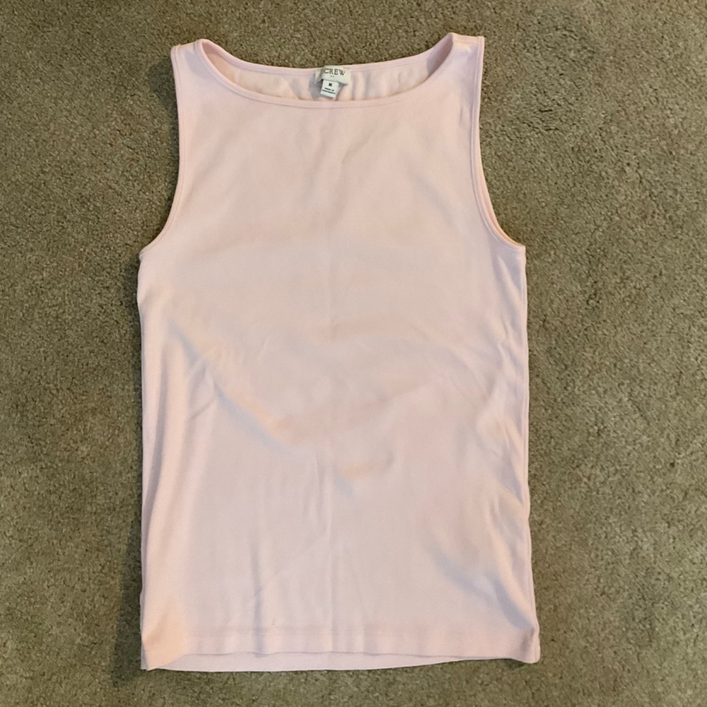 J Crew Pink & Black Sleeveless Top